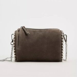 NWOT Zara Suede Bobble Bag